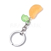 2Pcs Orange Slice Resin Keychains KEYC-JKC01064-5