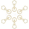 18Pcs Alloy Keychain Clasps KEYC-SC0001-72G-6