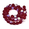 Frosted Transparent Glass Beads Strands LS-GLAA-T032-T10mm-MBB20-2