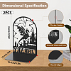 Non-Skid Iron Bookend Display Stands AJEW-WH0548-104-2