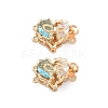 Brass Glass Box Clasps KK-B125-01G-01-1