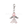 2Pcs 2 Colors Wedding Season Angel Glass Pearl & Acrylic Pendant Decorations HJEW-JM01920-1-4