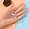 Tibetan Style Alloy Glue On Flat Pad Pendant Bails LS-TIBEP-1124-AS-FF-4