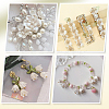 600Pcs 10 Styles ABS Plastic Imitation Pearl & Acrylic Bead Caps OACR-SC0002-34-7