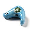 Handmade Printed Porcelain Beads PORC-F005-04F-4