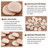 Unfinished Wooden Discs WOOD-WH0030-12-4