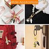 Gothic Alloy Enamel Coffin Pendant Decoration HJEW-CJ00034-7