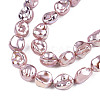 ABS Plastic Imitation Pearl Beads Strands KY-N015-11-A04-3