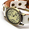 Fashionable Retro Men's Antique Bronze Alloy Quartz Watch Leather Wristwatches X-WACH-M097-02-2