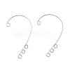 Tarnish Resistant 316 Stainless Steel Ear Cuff Findings STAS-H148-01P-1