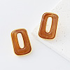 304 Stainless Steel Resin Stud Earrings for Women ST7029-7-1
