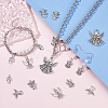 72Pcs 6 Style Tibetan Style Alloy Pendants FIND-PH0005-50-2