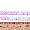 Anti-Tarnish Electroplate Glass Beads Strands GLAA-N057-6mm-04-4