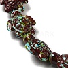Synthetic Turquoise Dyed Beads Strands G-P507-05I-4
