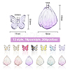 208Pcs Transparent Spray Painted Glass Charms GLAA-BC0001-14-2