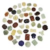 Natural Xiuyan Jade Findings Kits GG-CBA04B0-02-1
