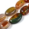 Natural Multi-Color Agate Beads Strands G-Q606-74-2