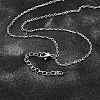 Non-Tarnish 304 Stainless Steel Cable Chain Necklace X-STAS-T040-PJ204-70-1