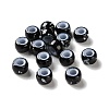 Spray Painted ABS Plastic European Beads KY-G033-01A-11-1