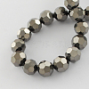 Electroplate Glass Bead Strands EGLA-R042-6mm-05-2