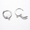 Tarnish Resistant 304 Stainless Steel Leverback Earring Findings X-STAS-G059-19-1