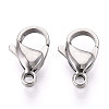 304 Stainless Steel Lobster Claw Clasps STAS-T065-15mm-34P-1