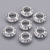 Tibetan Style Alloy European Beads TIBEB-EAA386Y-S-FF-2