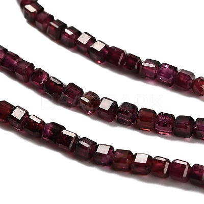 Natural Garnet Beads Strands G-RM2025-32B-01-1