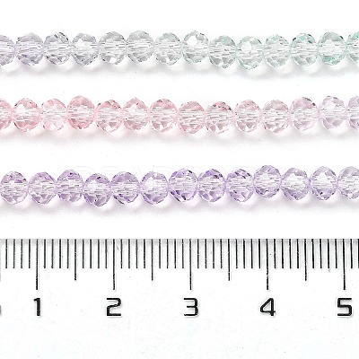 Transparent Painted Glass Beads Strands DGLA-A034-T3mm-A23-1
