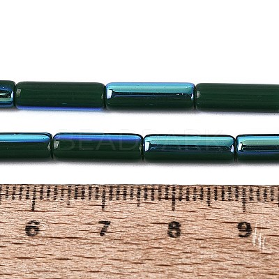 Electroplate Opaque Glass Beads Strands EGLA-Q132-02A-F03-1