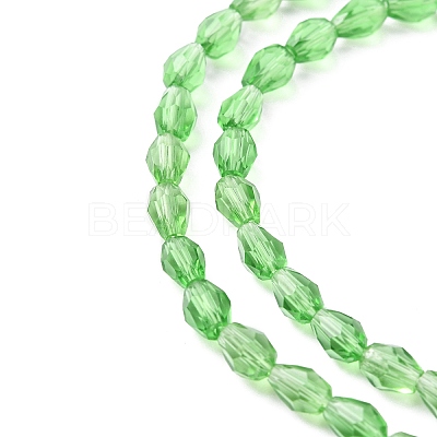 Glass Beads Strands LS-GLAA-R024-6x4mm-6-1