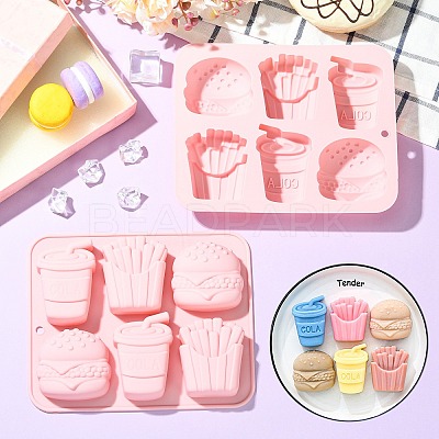 Burger French Fries Drink shaped Silicone Molds ST-CJ0043-056-1