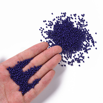Baking Paint Glass Seed Beads SEED-S001-K6-1