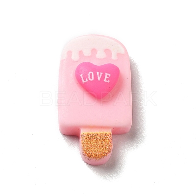 Cartoon Snack Opaque Resin Cabochons RESI-K019-47-1