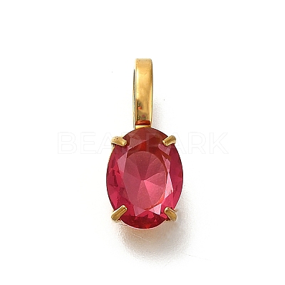Ion Plating(IP) 304 Stainless Steel Rhinestone Pendants X-STAS-A104-11G-06-1