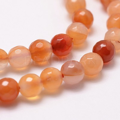 Natural Carnelian Beads Strands G-D840-34-10mm-1