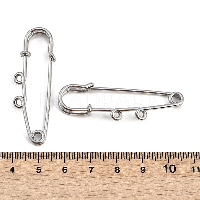 304 Stainless Steel Safety Pins Brooch Findings STAS-K252-05A-P-1