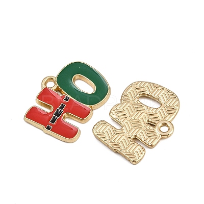 Christmas Themes Alloy Enamel Pendants ENAM-Z023-01G-05-1