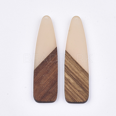 Resin & Walnut Wood Big Pendants X-RESI-S358-98D-1