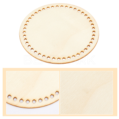 12 Sets 4 Style Wooden Basket Bottoms DIY-GF0004-76-1