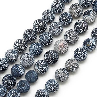 Natural Weathered Agate Bead Strands G-S237-4mm-05-1
