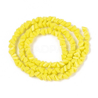 Opaque Glass Beads Strands GLAA-N019-4mm-13-1