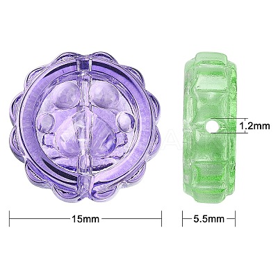 100Pcs Handmade Lampwork Beads LAMP-CJ0001-43-1