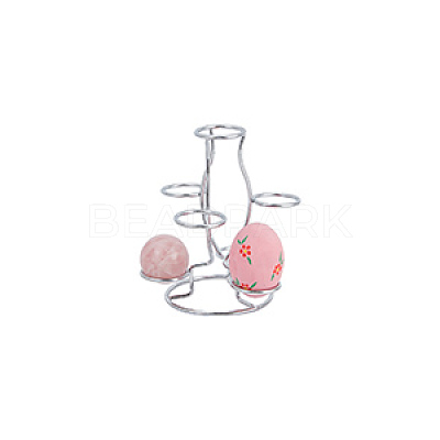 7-Slot Iron Easter Egg Display Stands ODIS-WH0058-21A-P-1