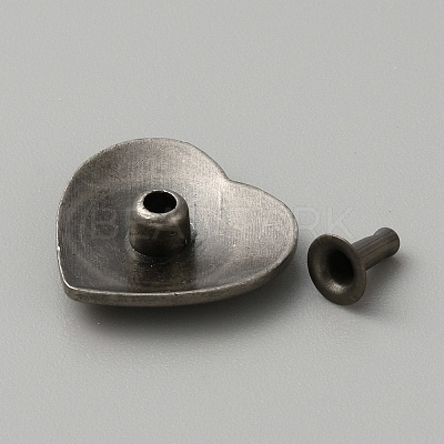 Zinc Alloy Coin Collision Rivets FIND-WH0110-629-1