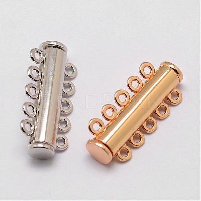 Alloy Magnetic Slide Lock Clasps PALLOY-P103-04-1