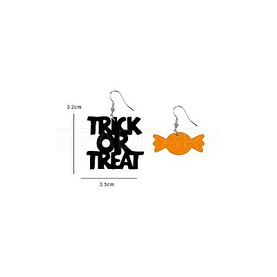 Halloween Theme Acrylic Dangle Earrings FS-WG9F574-02-1