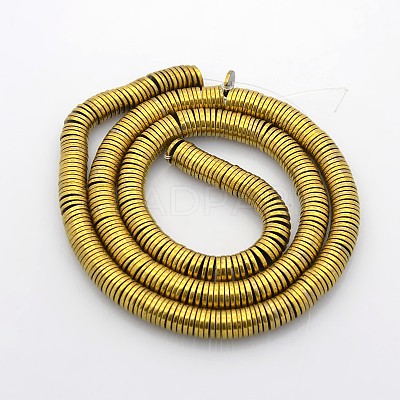 Electroplate Non-magnetic Synthetic Hematite Beads Strands X-G-J216E-06-1