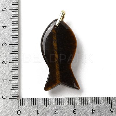 Natural Tiger Eye Pendants G-Z102-02G-01-1