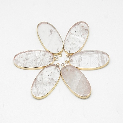 Natural Quartz Crystal Big Pendants G-Q983-A08-1